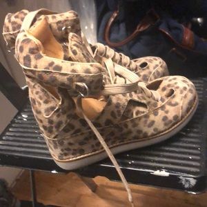 Wedge leopard Jeffery Campbell sneakers (leopard)